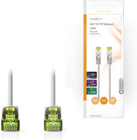 Nedis S/FTP Cat.7 (10Gbps) Cablu De Rețea Ethernet 1m Gri