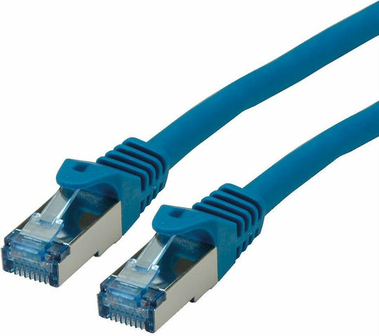 Roline S/FTP Cat.6a Ethernet Network Cable 1.5m Blue 1pcs