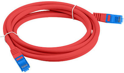 Lanberg S/FTP Kat.6a Ethernet-Netzwerkkabel 2m Rot