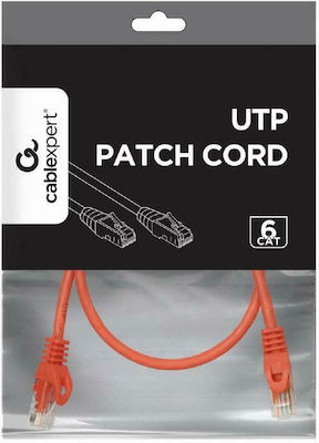 Cablexpert U/UTP Cat.6 Καλώδιο Δικτύου 0.5m Κόκκινο