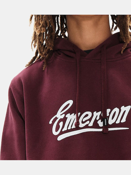 Sweatshirt with Hood Wine