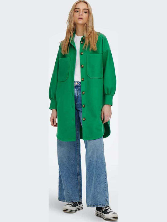 Trillion Γυναικείο Πράσινο Overshirt Oversized