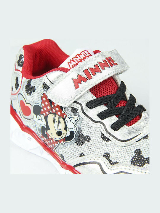 Minnie Mouse Kids Sneakers with Scratch & Lights Gray