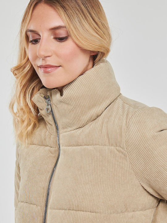 Women's Short Puffer Jacket for Winter Crockery