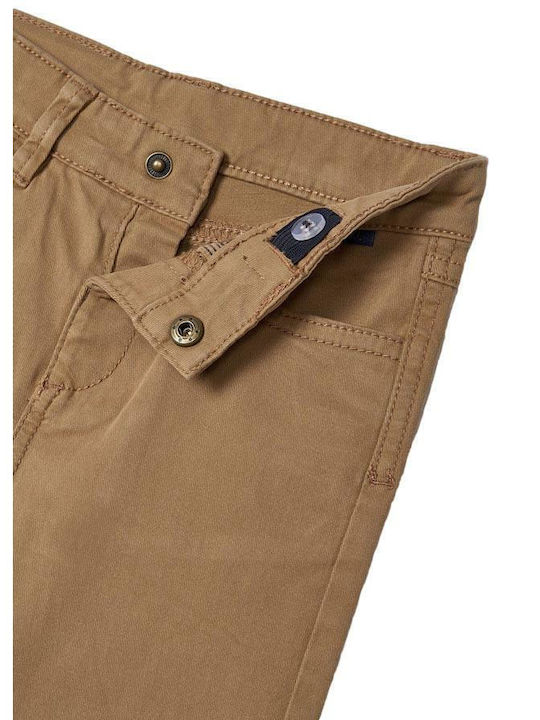 Pantaloni din Material Textil pentru Copii Tabac maro