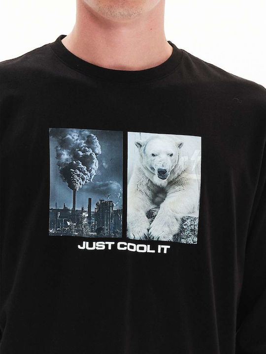 T-shirt Μαύρο