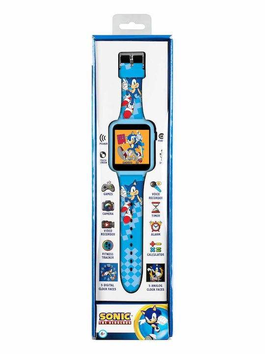 Disney Παιδικό Smartwatch Sonic Hedgehog με Κάμερα Μπλε