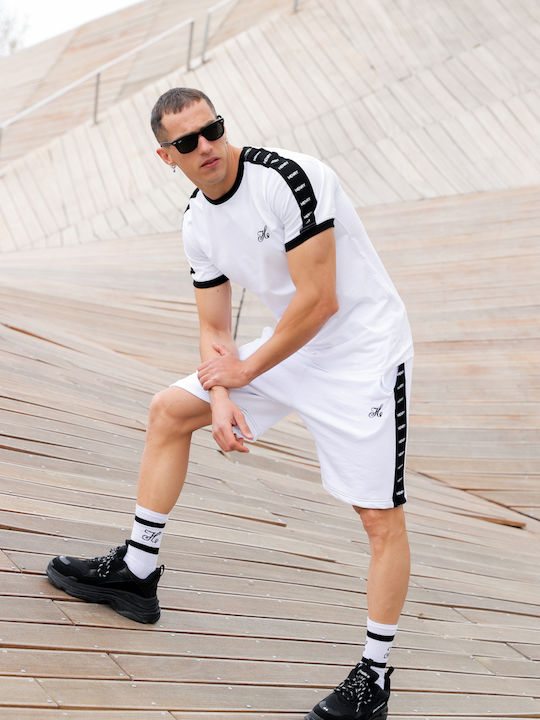 6-055 Men's Athletic Shorts White