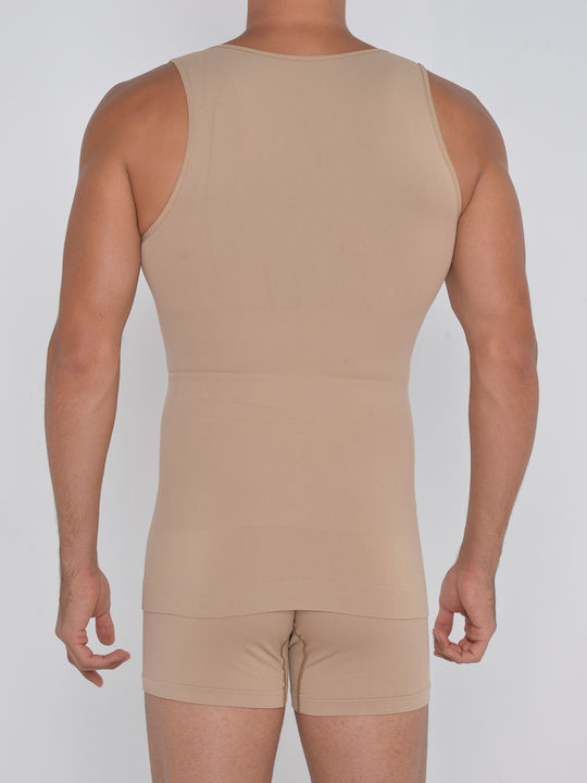 Adam Smith Shaper Men's Sleeveless Undershirt Beige