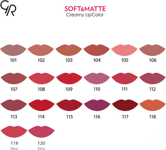 Golden Rose Soft & Matte Creamy Long Lasting Liquid Lipstick Matte 118 5.5gr