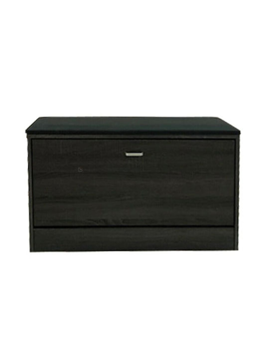 Holz Schuhschrank mit 2 Regalen Vega L80xW24xH49cm