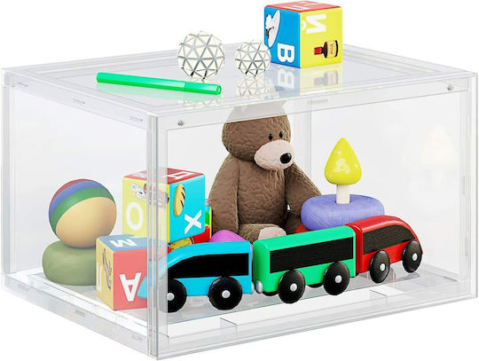 Songmics Пластмасов Калъф За Съхранение За Обувки И Дрехи В Бял Цвят 36x28x22см 6 Бройки