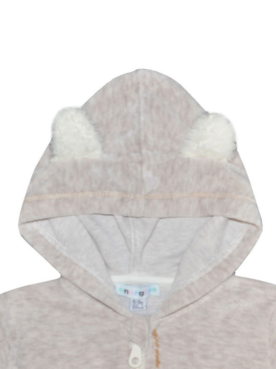 Energiers Kinder-Sweatjacke mit Kapuze Beige