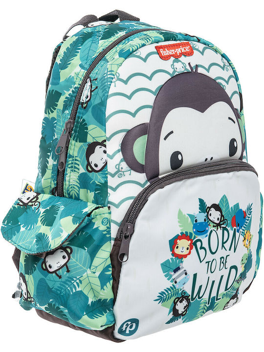 Fisher Price Monkey Schulranzen Rucksack Kindergarten in Grün Farbe 12Es