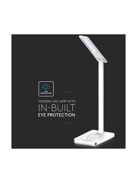 V-TAC LED Schreibtischlampe faltbar in Weiß Farbe