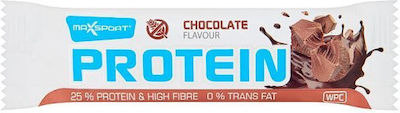 MaxSport High Fibre 0% Trans Fat Riegel mit 25% Protein & Geschmack Schokolade 60gr