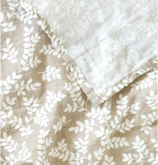 A Little Lovely Company Musselin-Kuscheldecken Beige 60x60cm. 2Stück