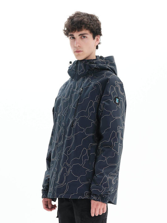 Jachetă de Iarnă Waterproof Albastru Marin