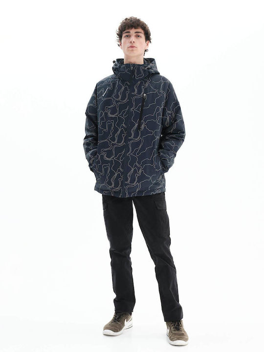 Jachetă de Iarnă Waterproof Albastru Marin