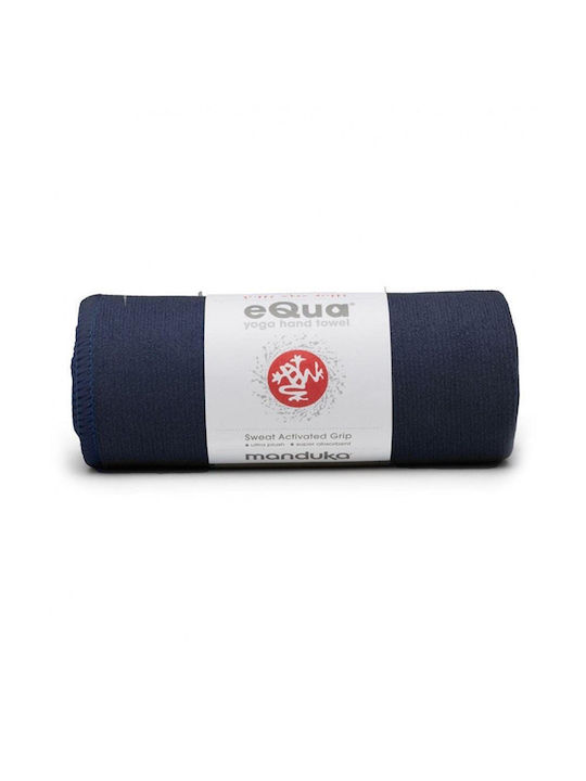 Manduka Equa Yoga Gym Towel with Microfiber Blue 61x47cm Midnight
