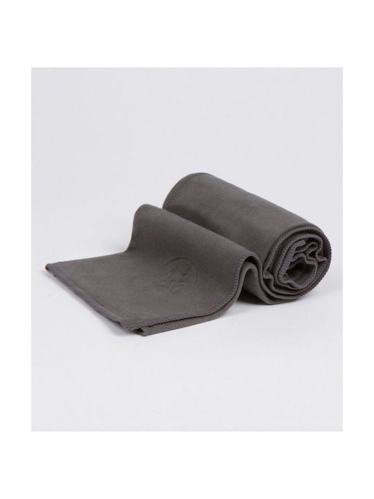 Manduka Equa Πετσέτα Yoga Γυμναστηρίου με Μικροΐνες Γκρι 67x47cm Thunder Manduka Equa Πετσέτα Yoga Γυμναστηρίου με Μικροΐνες Γκρι 67x47cm Thunder