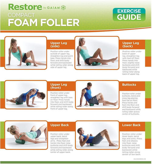 Gaiam Κύλινδρος Μασάζ Πράσινος 30cm
