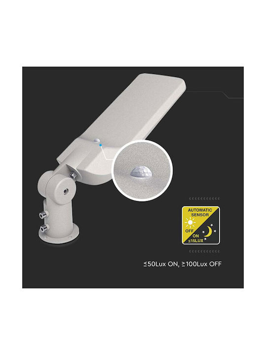 V-TAC Εξωτερικό Φωτιστικό LED Δρόμου 50W με Ψυχρό Λευκό Φως IP65 Γκρι