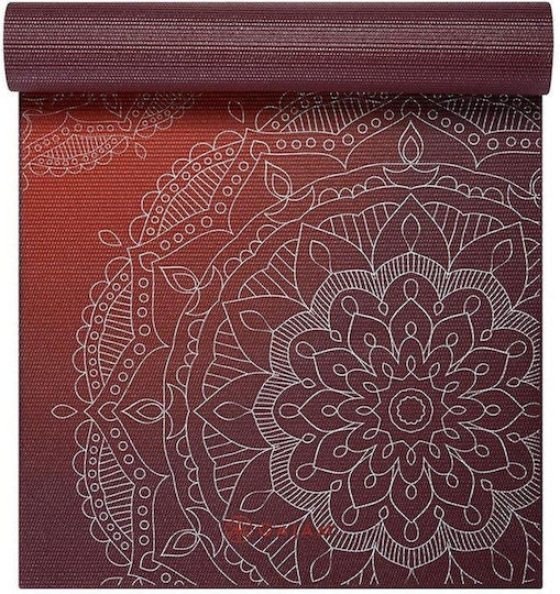 Gaiam Premium Metallic Sunset Yoga Mat Exercise Mat Red (173x61x0.6cm)
