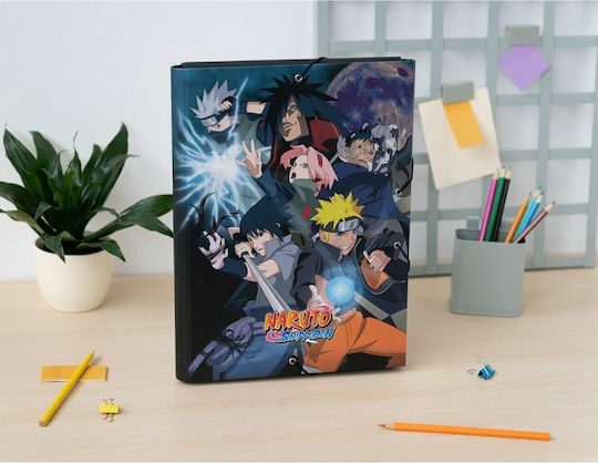Grupo Erik Folder with Rubber Band and Ears for Paper A4 Multicolour Naruto
