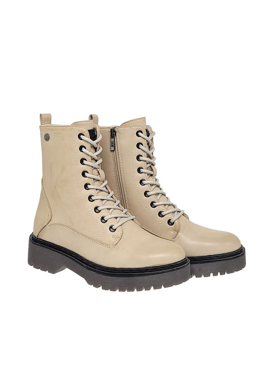 Xti Damen Knöchelstiefel Beige