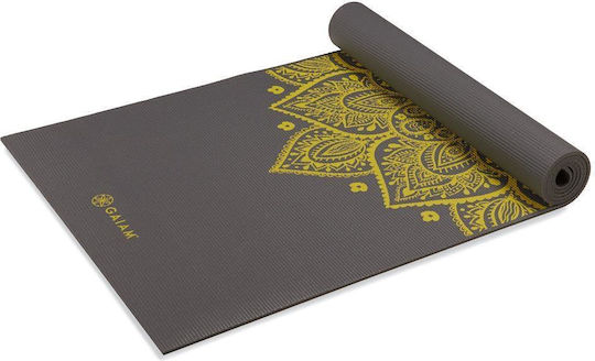 Gaiam Citron Sundial Exercise Mat Gray (173x61x0.6cm)