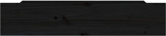 vidaXL Sertar de pat din Lemn cu Roți în Culoare Negru 95x57x18cm 4buc