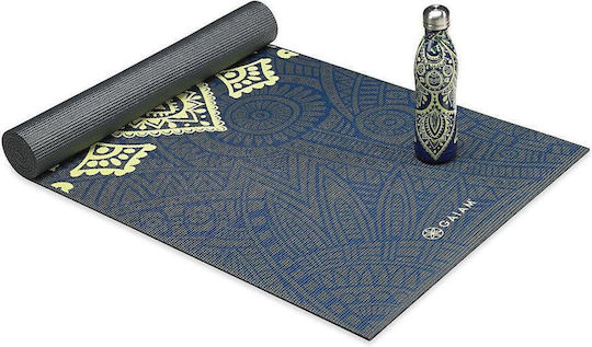 Gaiam Sets Cool Exercise Mat Yoga Grey & 500ml Bottle (173x61x0.4cm)