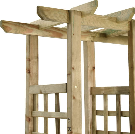 Πέργκολα Κήπου από Ξύλο σε Καφέ Χρώμα 60x230cm
