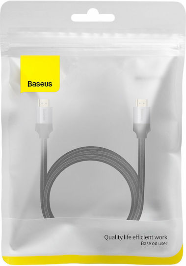 Baseus Enjoyment Geflochten Kabel HDMI-Stecker - HDMI-Stecker 1.5m Gray