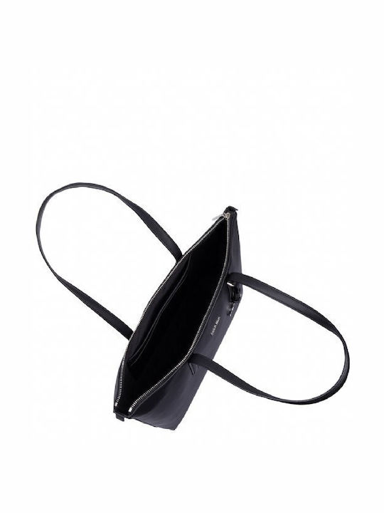 Damen Tasche Shopper Schulter Schwarz