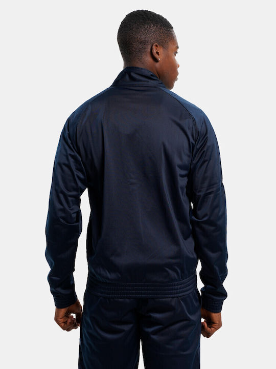 Tracksuit Tracksuit Glossy with Elastic Navy Blue