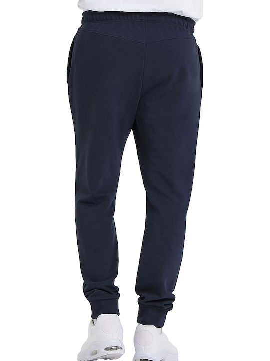 Sweatpants with Elastic Navy Blue