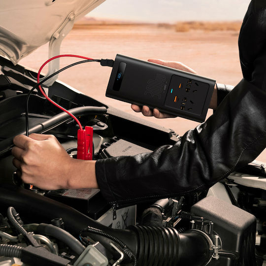 Baseus Invertor Auto 300W pentru Convertirea 12V DC în 220V AC cu 2xUSB