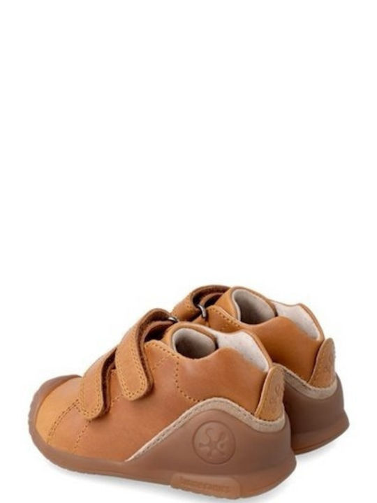 Biomecanics Kinder-Sneaker Anatomisch mit Klettverschluss Tabac Braun