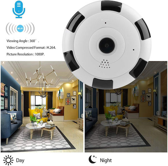 GloboStar 86027 IP Surveillance Camera Wi-Fi Full HD 1080p with Two-Way Communication