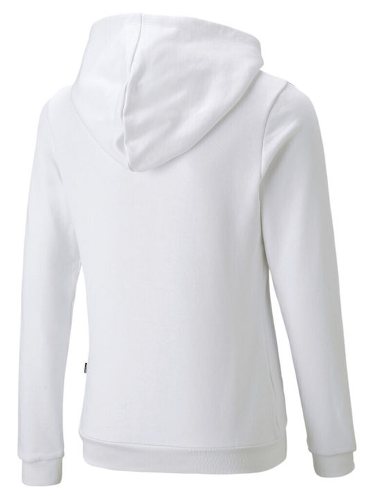 Puma Kids Sweatshirt with Hood White