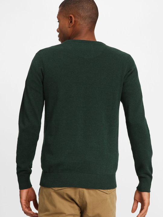 Funky Buddha Herren Langarm-Pullover Grün