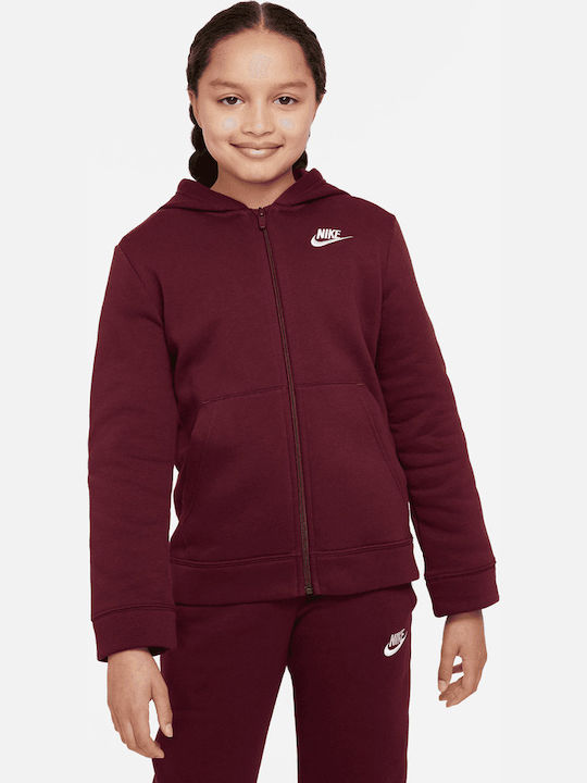 Kids Sweatpants Set Burgundy 2pcs Sportswear
