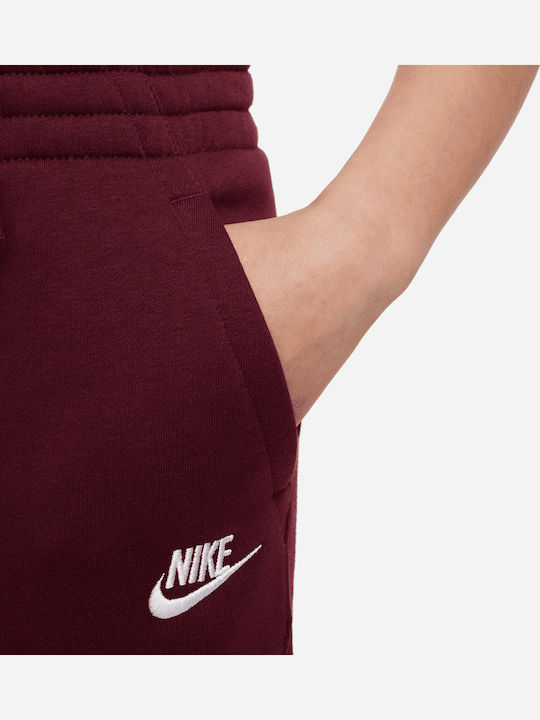 Kids Sweatpants Set Burgundy 2pcs Sportswear