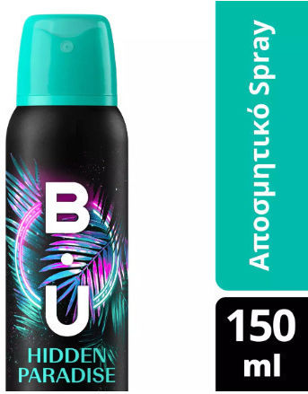 B.U. Hidden Paradise Deodorant Body 48h Freshness Αποσμητικό 48h σε Spray 150ml