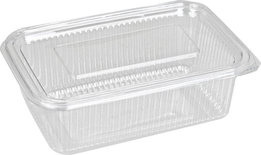 Recipient de plastic de unică folosință PET cu Capac Integrat și Capacitate 1500ml Transparent 100buc