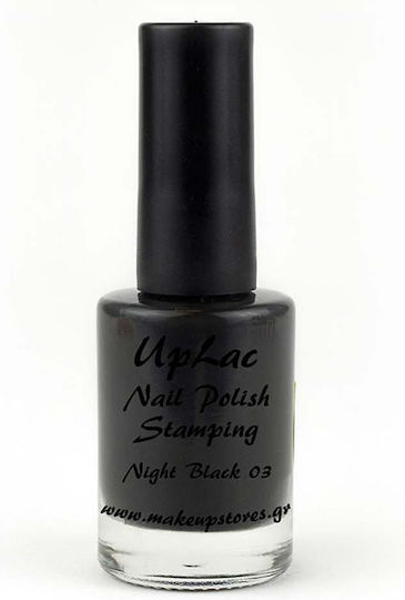 UpLac Stamping 03 Decorative Varnishes for Nails in Black Color