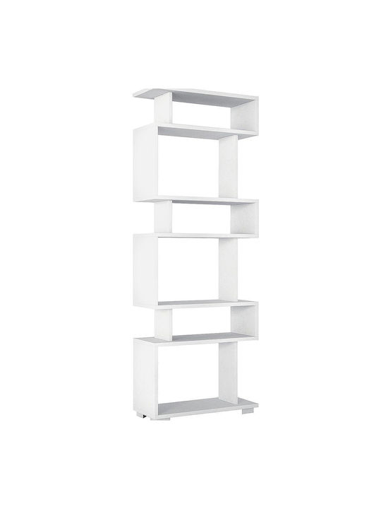 White Bookcase Blok 60x20x156cm