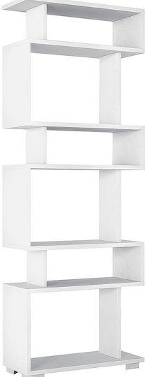Bookcase Blok White 60x20x157cm